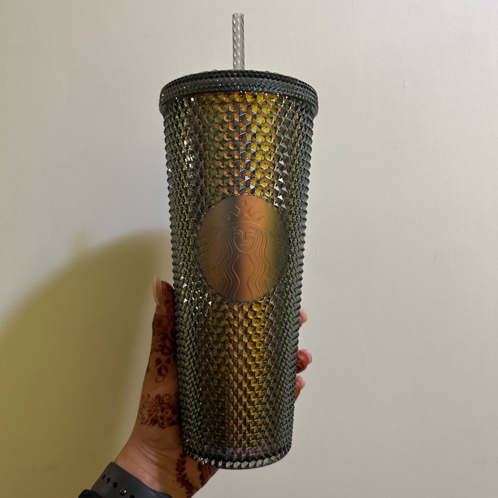 Grey Starbucks Studded Tumbler